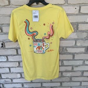 Lily Grace yellow coffee lover Wake up juice shirt